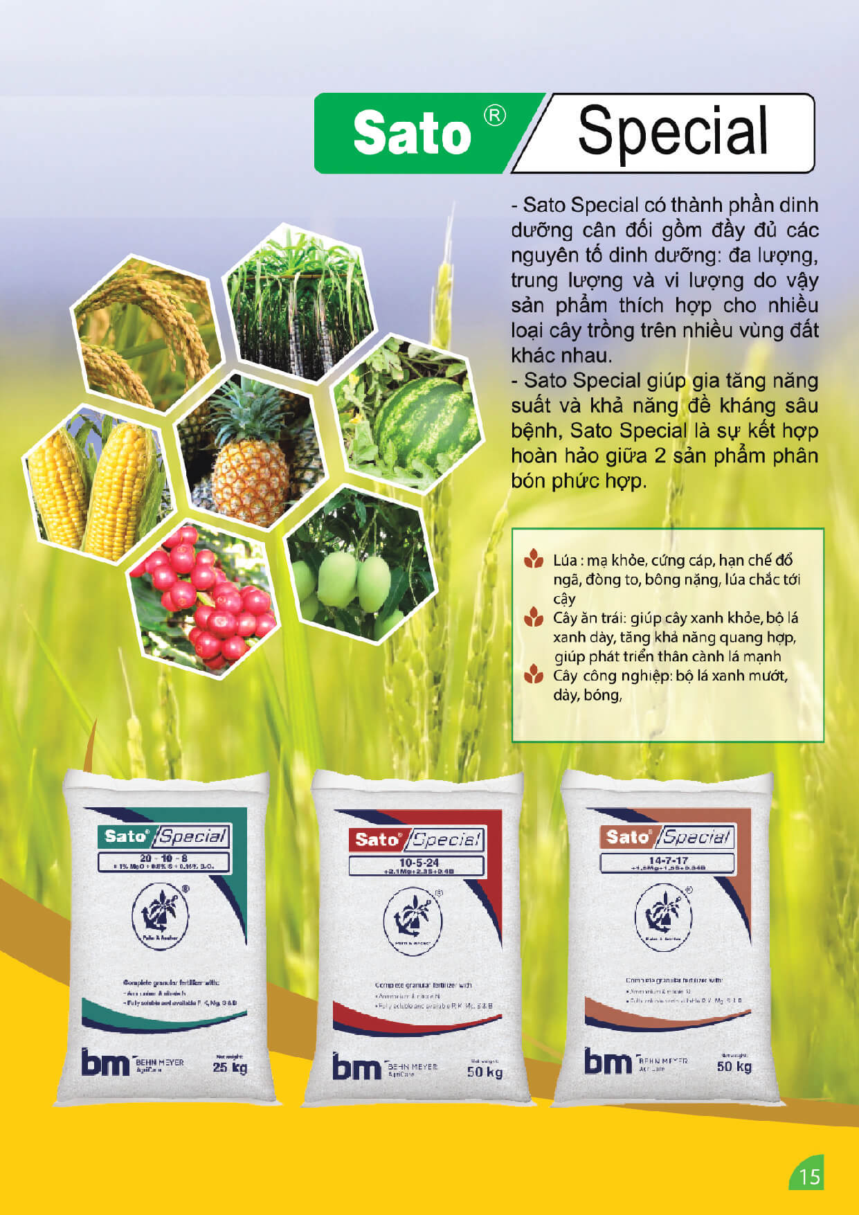 Thông Tin San Phẩm Dòng Sato Special